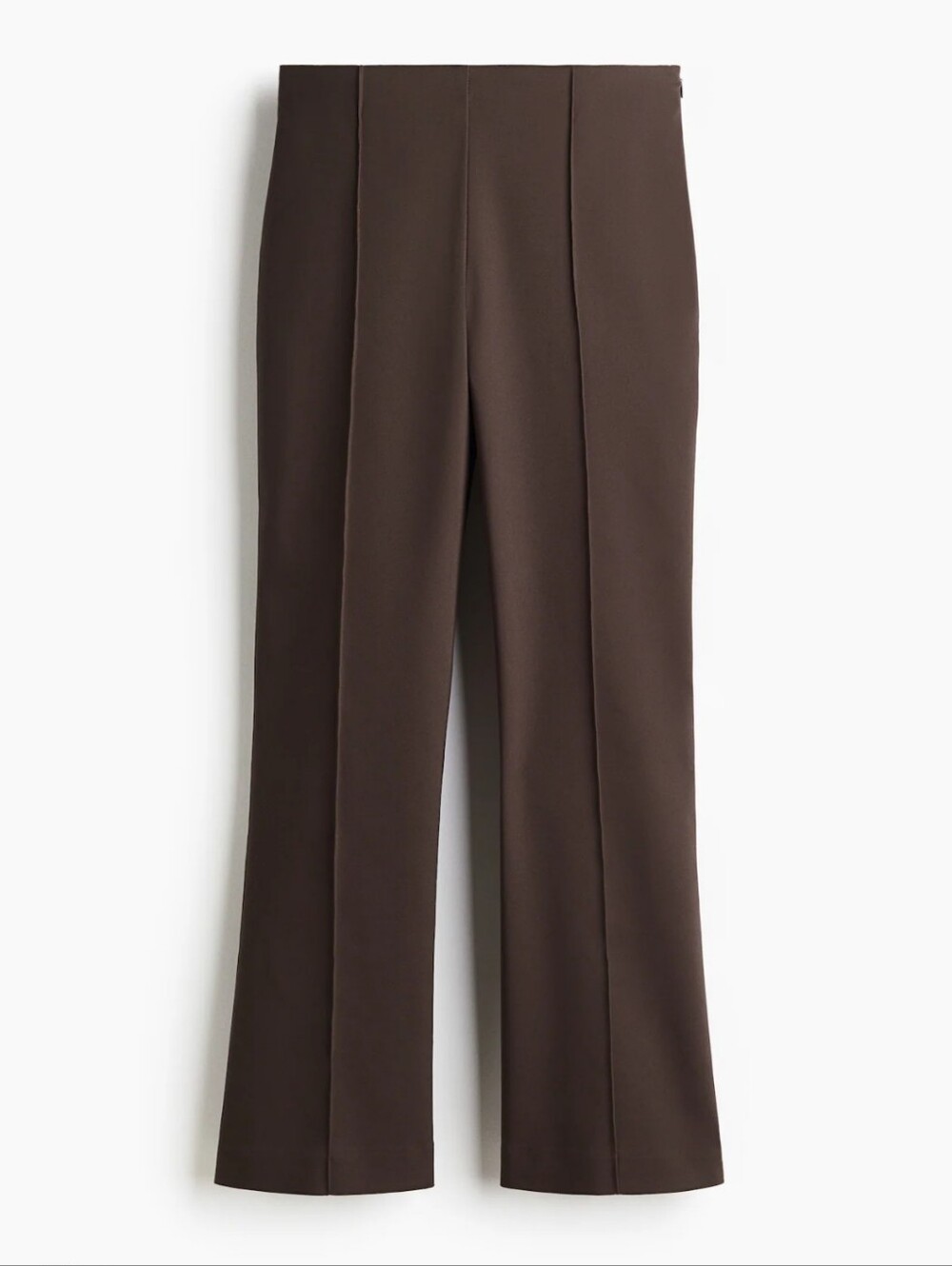 H&M Brown Boot-Cut Tailored Trousers